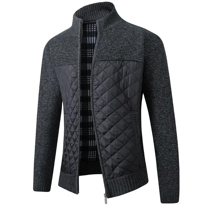 Manteau cardigan tricoté en automne et en hiver, version coréenne de coupe ajustée et pull tendance