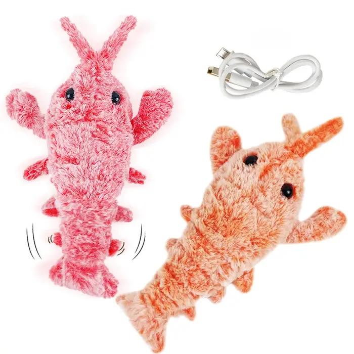 Nouveaux jouets pour chats, homard électrique, Rechargeable par USB, Simulation de crevettes sautant