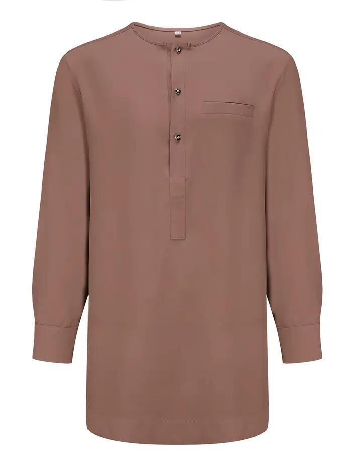 Caftan de Style Ethnique Africain pour Homme, Vêtement Traditionnel à Manches sulf, Couleur Unie, Décontracté, 2 Pièces