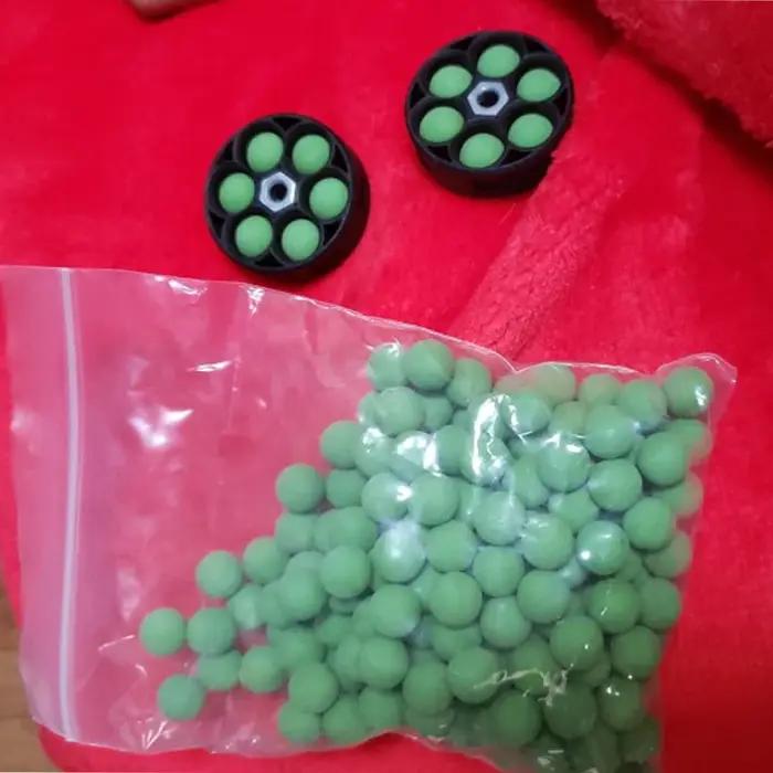 Balles de paintball réutilisables pour l'entraînement et l'autodéfense, calibre 0.50, caoutchouc sans couture, IkAmmo pour le tir à la cible, 20 balles,. 50 Cal