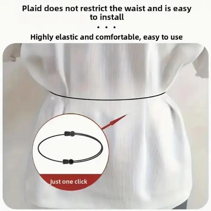 Ceinture invisible pour chemise tricotée en polyester ajustable anti-plis pour homme et femme occasions spéciales élégante à offrir