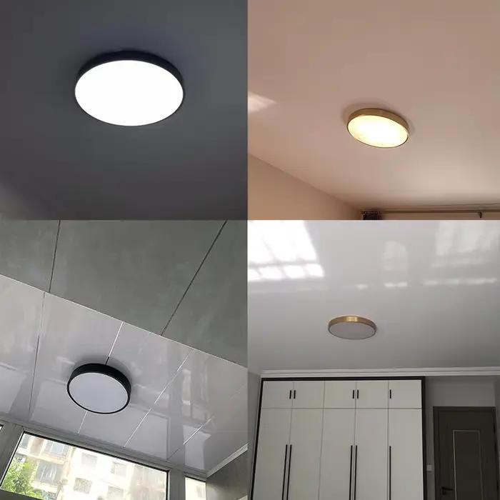Plafonnier LED Circulaire Rétractable au Design Moderne, Éclairage d'Nik, Luminaire Décoratif de Pla