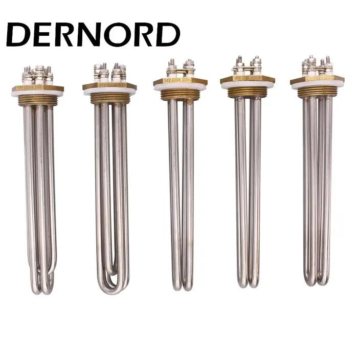 DERKm D-Chauffe-eau à immersion tubulaire, filetage Chr32, 152, 24V, 48V, 36V DC, 600W, 900W, 1200W,
