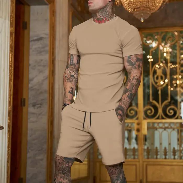 Nouvel ensemble de survêtement d'été 2026 pour homme – Tenue de sport décontractée style streetwear européen et