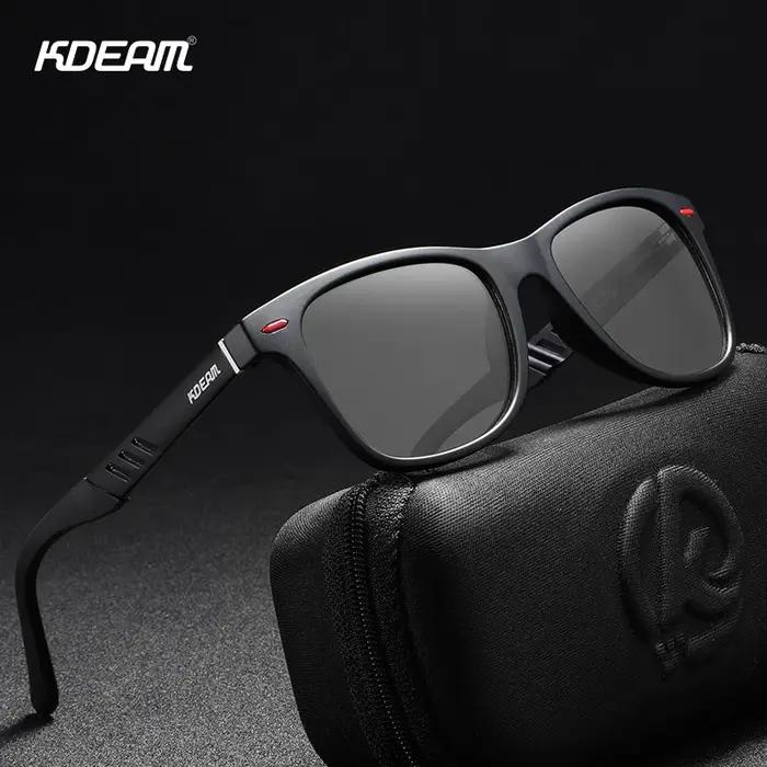 KDEAM lunettes de soleil photochromiques et polarisées hommes navigation aluminium magnésium cadre h