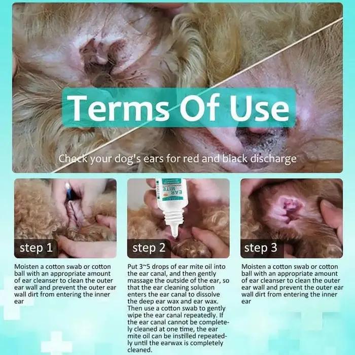 Nettoyant pour les oreilles de chien