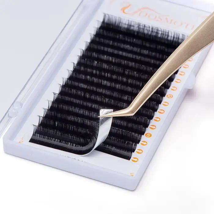 DOSMOTH 10 boîtes 16 rangées 7-16mm extensions de cils de vison supples Extension de faux cils indiv