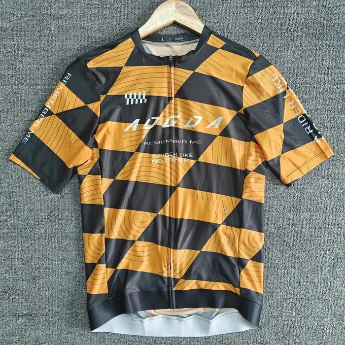 Aogda-Maillot de cyclisme Pro Air pour hommes, maillot de vélo léger Aero à manches courtes, vêtements de vélo respirants et ajustés