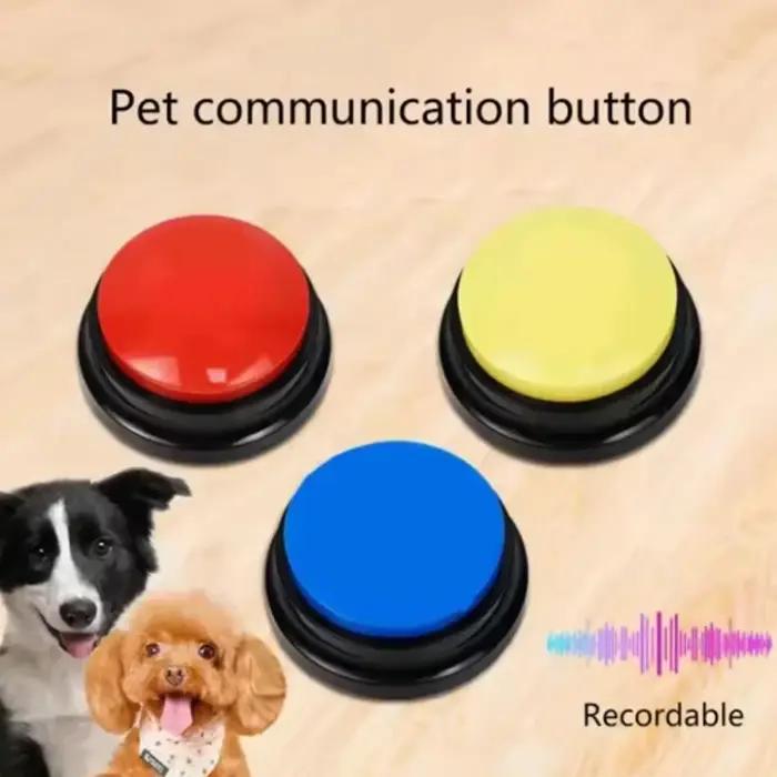 Bouton d'enregistrement pour la communication et l'entraînement des chiens avec fonction de lecture de 30 secondes –