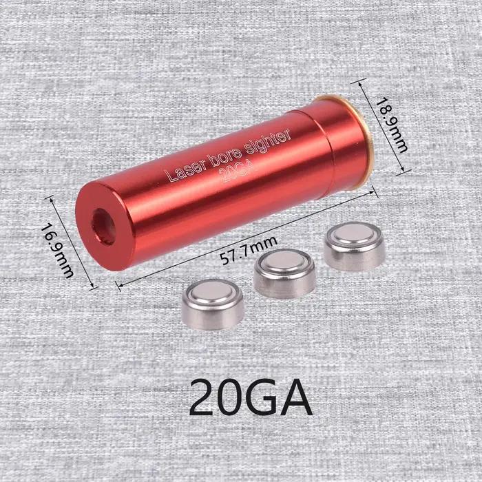 Laser de collimation rouge tactique avec batterie pour cartouches 12GA, 20GA, .223, 7.62x54, 7.62x39
