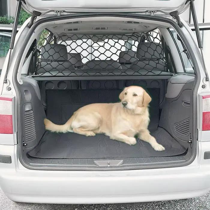 Barrière de transport pour chien, barrière de coffre pour chiens, accessoires de voyage, filet de Protection pour chien, porte-animaux de voiture pour hayon SUV, filet de sécurité en maille