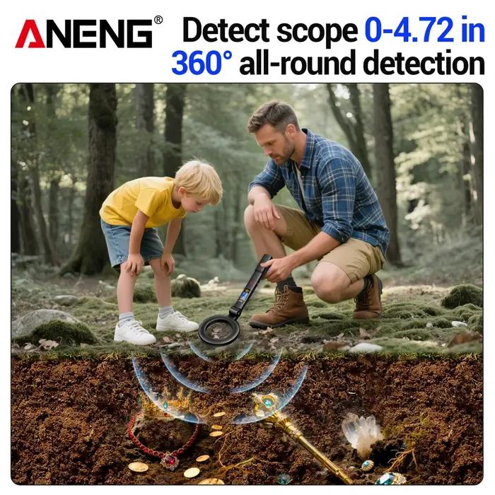 Détecteur de métaux de pointage de chasseur de trésors ANENG DM3005B