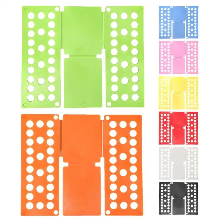 Planche à plier les vêtements robuste en plastique pour adultes et enfants, guide de pliage facile, rangement intelligent, usage domestique, voyage, étudiant