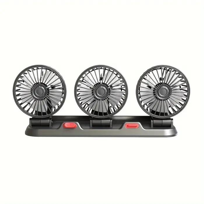 Ventilateur de voiture à trois têtes