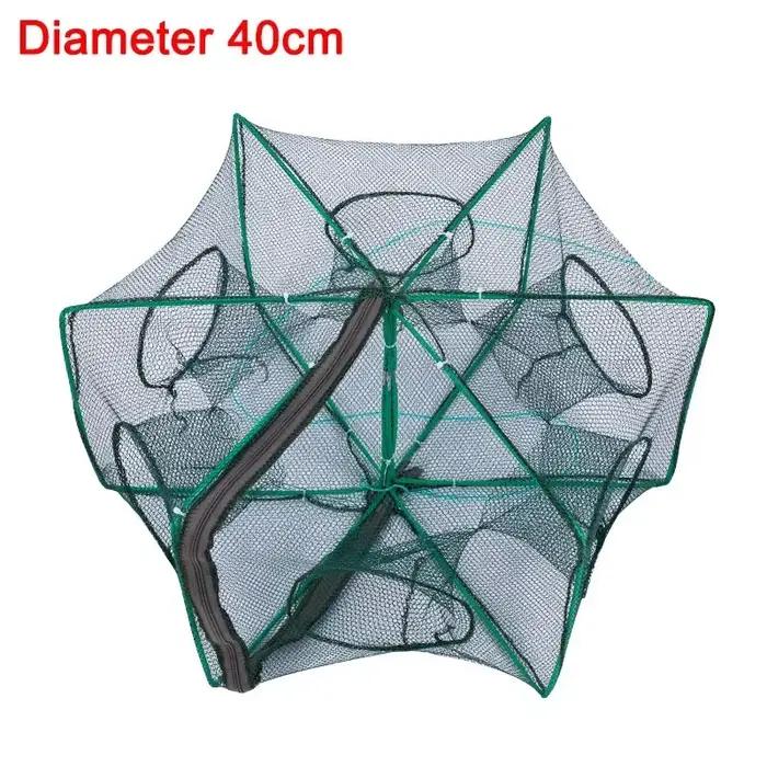 Filet de pêche pliable multifilament pour capture de crevettes, crabes, écrevisses et poissons occasions spéciales sorties de pêche