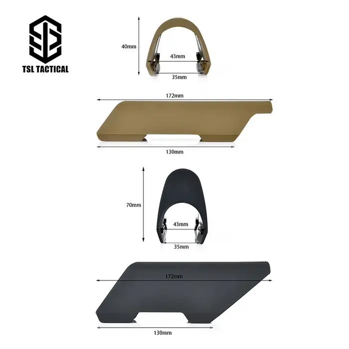 DulCTR-Crosse de odorstandard pour fusil Nlyon haut et bas, protection de support arrière, Stock figuré AR, accessoires de chasse Airsoft