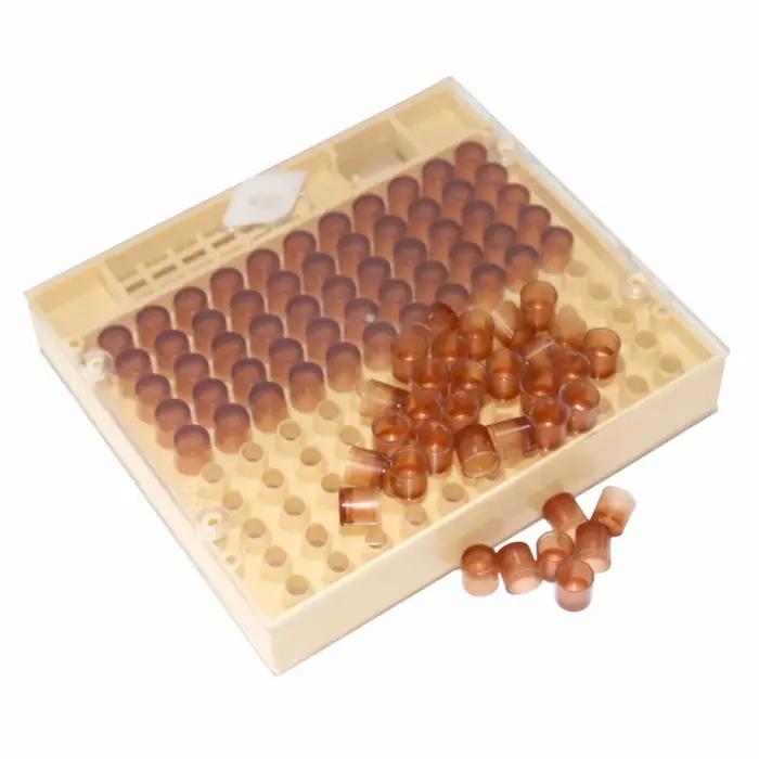 Boîte d'élevage équation Queen avec 120 pièces, cellule brune, équipement d'élevage pour apiculteur, équipement d'élevage, fournitures d'apiculture de jardin à l'extérieur