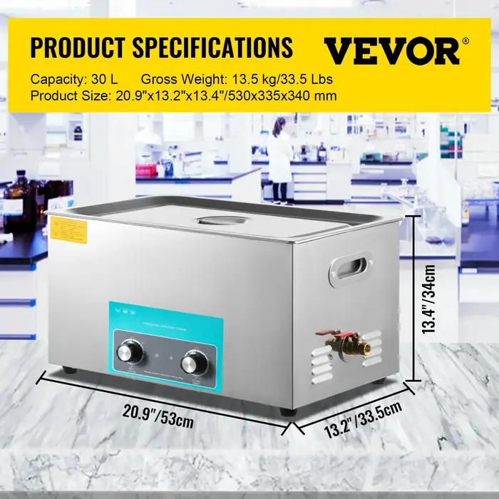 SucceBuy 3L 6L 10L 15L 22L 30L nettoyeur à ultrasons électrique Machine à laver Portable lave-vaisse
