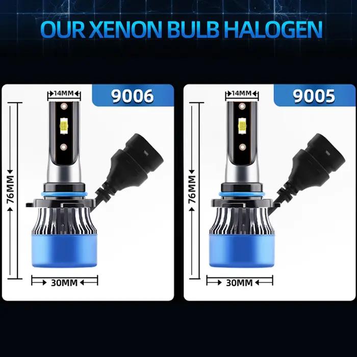 4x faisceau combiné haut bas 9005 9006 Kit de Conversion d'ampoules de phares LED HB3 HB4 feux de re