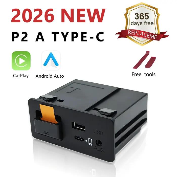 PPipeline-Chargement filaire de type C, CarPlay Android, Auto Ai Box, Connexion OEM pour Mazda 2, 3,