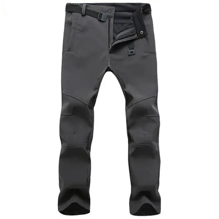 Pantalon softshell hiver homme imperméable coupe-vent randonnée ski chasse montagne