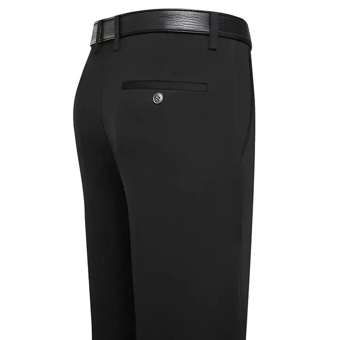 Pantalon costume homme stretch printemps été décontracté affaires formel classique marine taille 46 48 grande
