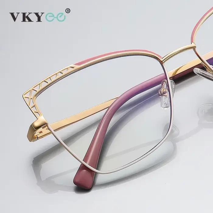 VICKY mode cadre optique marque Design femmes lunettes peuvent personnalisés Prescription Anti-lumiè
