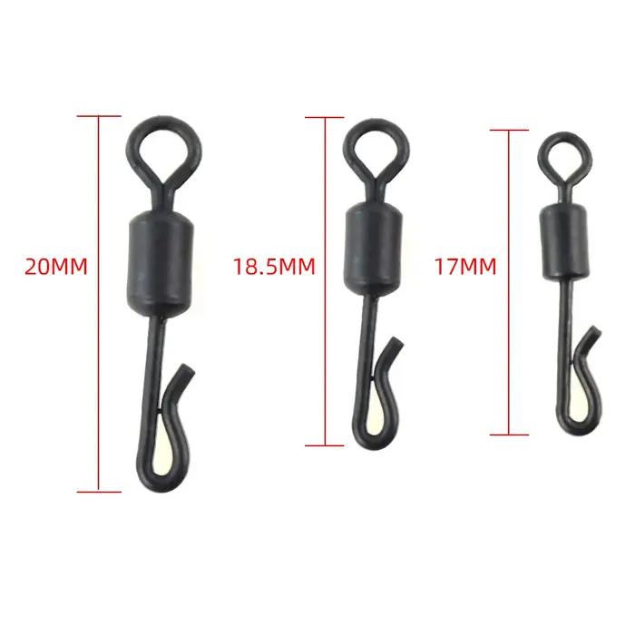 Pivots en acier inoxydable pour la pêche à la carpe, accessoires à changement rapide, terminal, 20 p