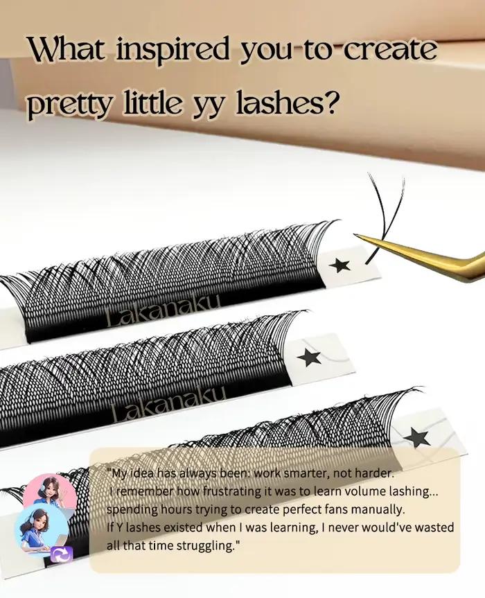 Extensions de cils YY naturellement longues en fibre PBT pour un regard expressif et séduisant pour femmes diverses occasions