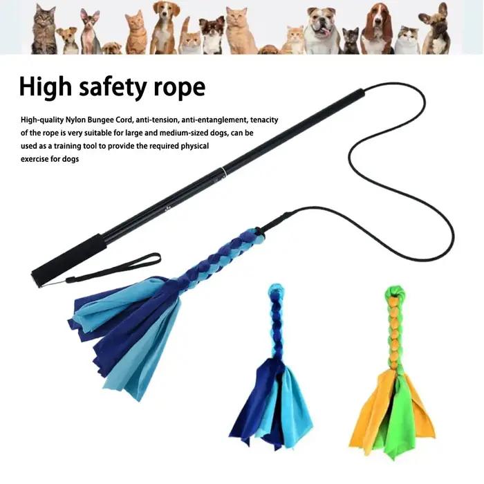 Bâton de flirt extensible rétractable pour chien