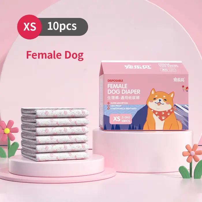 Couches jetables douces pour chiens, couches pour chiens féminins et masculins, couches Super absorb