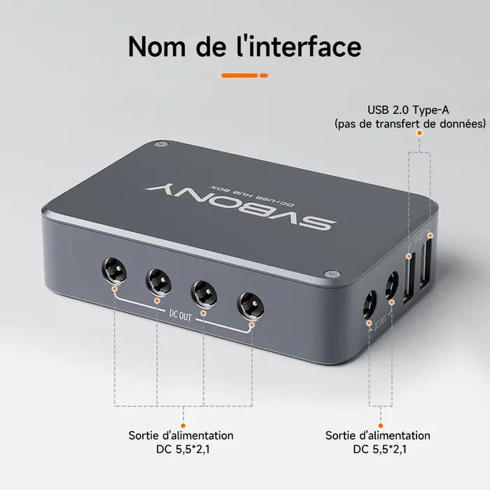Svbony SV241 astronomie Micro DC + USB HUB Box USB3.1 sortie de lecture haute vitesse et Interface type-c pour l'astroph