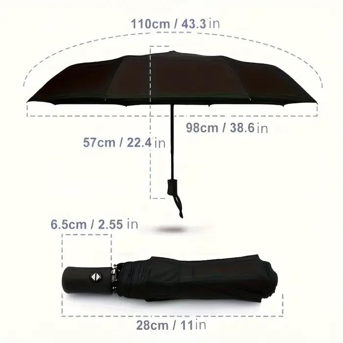 Parapluie automatique de haute qualité à 8 nervures – ouverture/fermeture à une touche