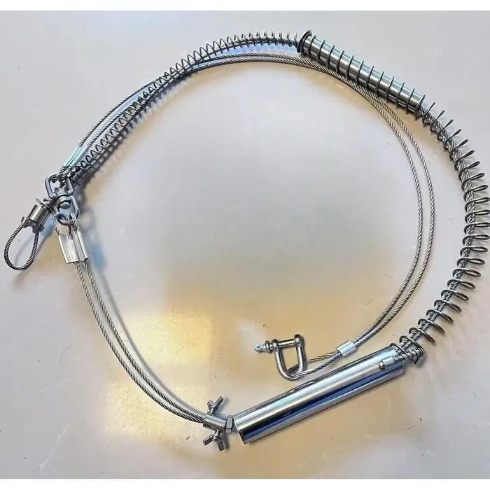 Ressort renforcé piège sanglier remplacement avec écrous câble acier diamètre 4mm chasse