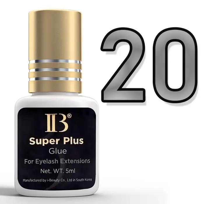20 bouteilles d'origine IBeauty Super Plus colle pour Extensions de cils 5ml corée capuchon doré faux