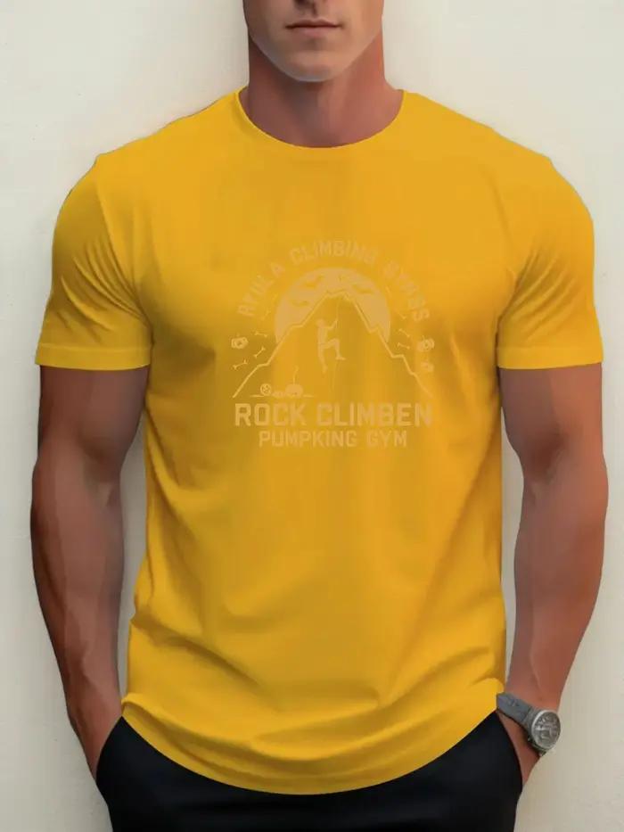 T-shirt homme été 100% coton design graphique respirant col rond casual style décontracté polyvalent quotidiennetrousseau
