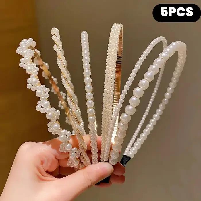 Accessoires pour cheveux de princesse pour filles 7-13 ans bandeaux imitation perles épingles à cheveux motifs fleurs style japon coréen occaions spéciales
