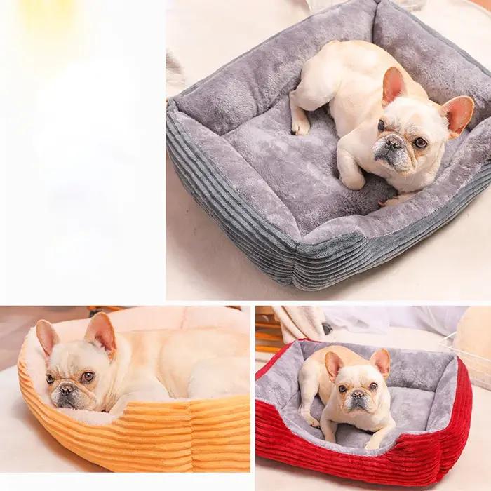 Lit en peluche pour chien