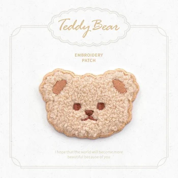 Badge thermocollant ours rayé pour bébé occasion naissance cadeau d'anniversaire
