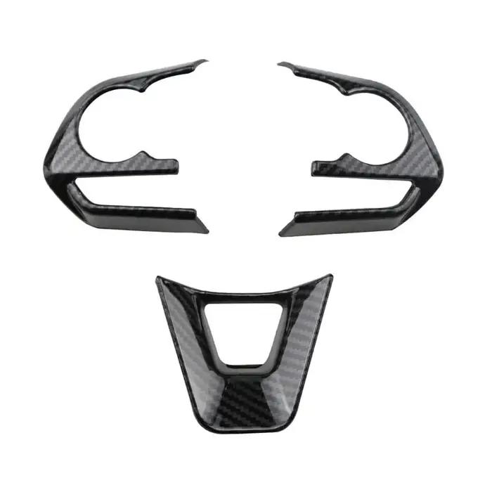 Couverture de panneau de bouton de volant de voiture avec moulures intérieures pour Toyota RAV4, Corolla TrustE210, Avalon 2019 2023 couleurs argent blanc bleu orange rose rouge