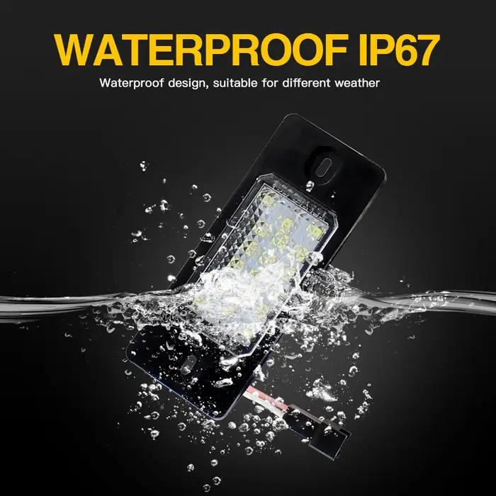 Plafonnier LED pour VW Bora Golf 4 5 Wagon Passat Tiguan Touareg Mk1, lumière de plaque de planifica