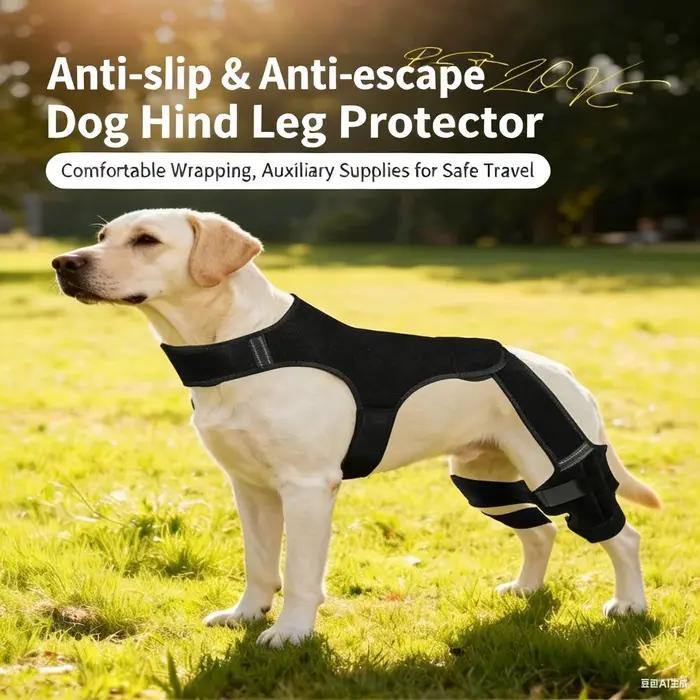 Protection réglable pour les articulations des chiens, pour les pattes arrière