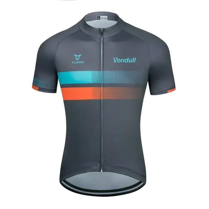 2023 nouveau VENDULL hommes cyclisme Maillot cyclisme course hauts à manches courtes cycliste vêteme