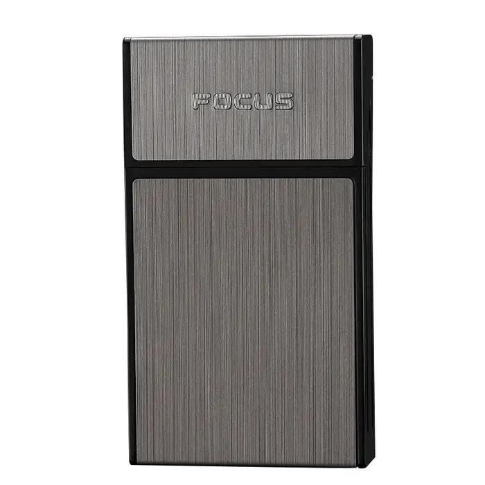 Boîte à Cigarettes Portable en Métal Laqué pour Hommes et Femmes Occasions Spéciales Capacité 20 Pièces Argent Or Noir
