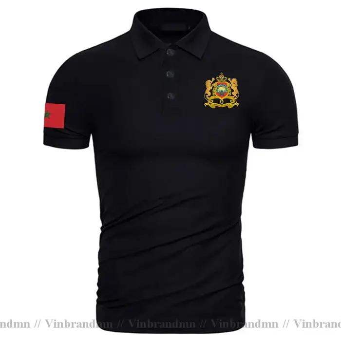 Le royaume occidental du Maroc marocain hommes Polo mode Nation équipe chemise vêtements de sport hauts pays MAR polos