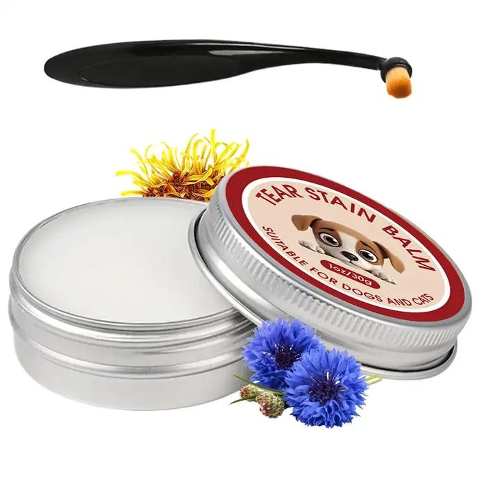 Baume Nettoyant Anti-Taches Lacrimales pour Chiens 40g avec Brosse