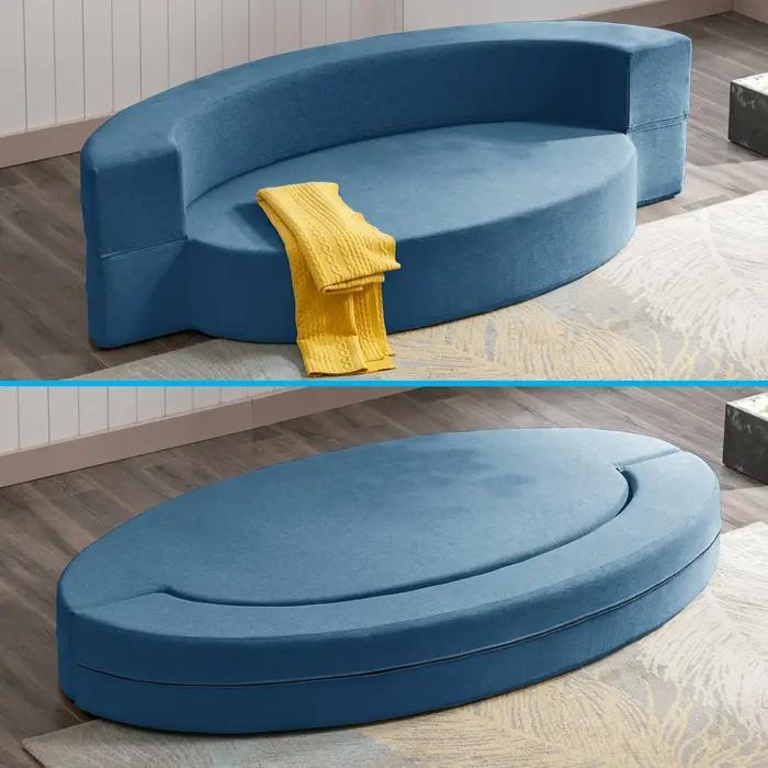 HORGgland-Canapé-lit pliant narO, canapé-lit, chaise longue pour invités, matelas de sol convertible