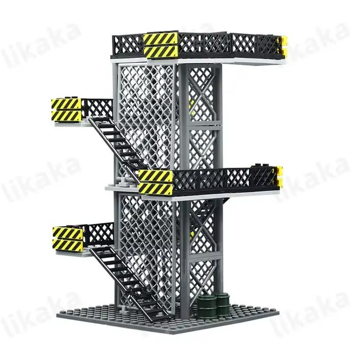 MOC – blocs de Construction de tour de garde militaire, jouet de bricolage, jouets pour garçons, cad