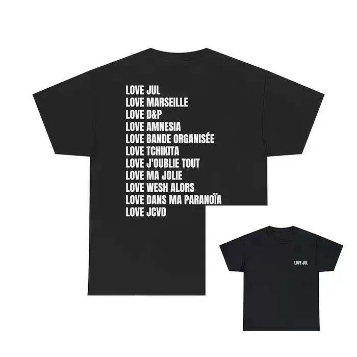 Nouveau Maillot Jul t-shirt été coton hommes femmes haut t-shirt à manches courtes Streetwear ample
