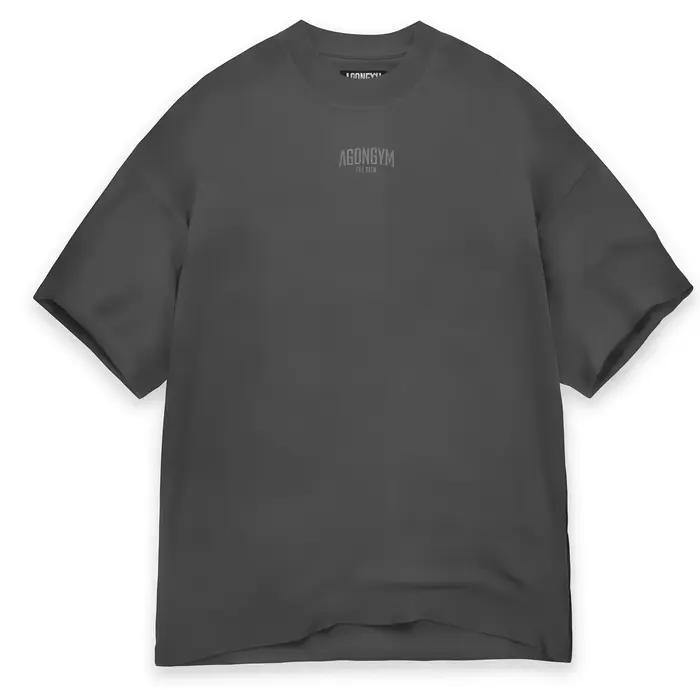 AGONGYM nouvelle tendance de la mode hommes T-shirt sport coton manches courtes chemises amples musc
